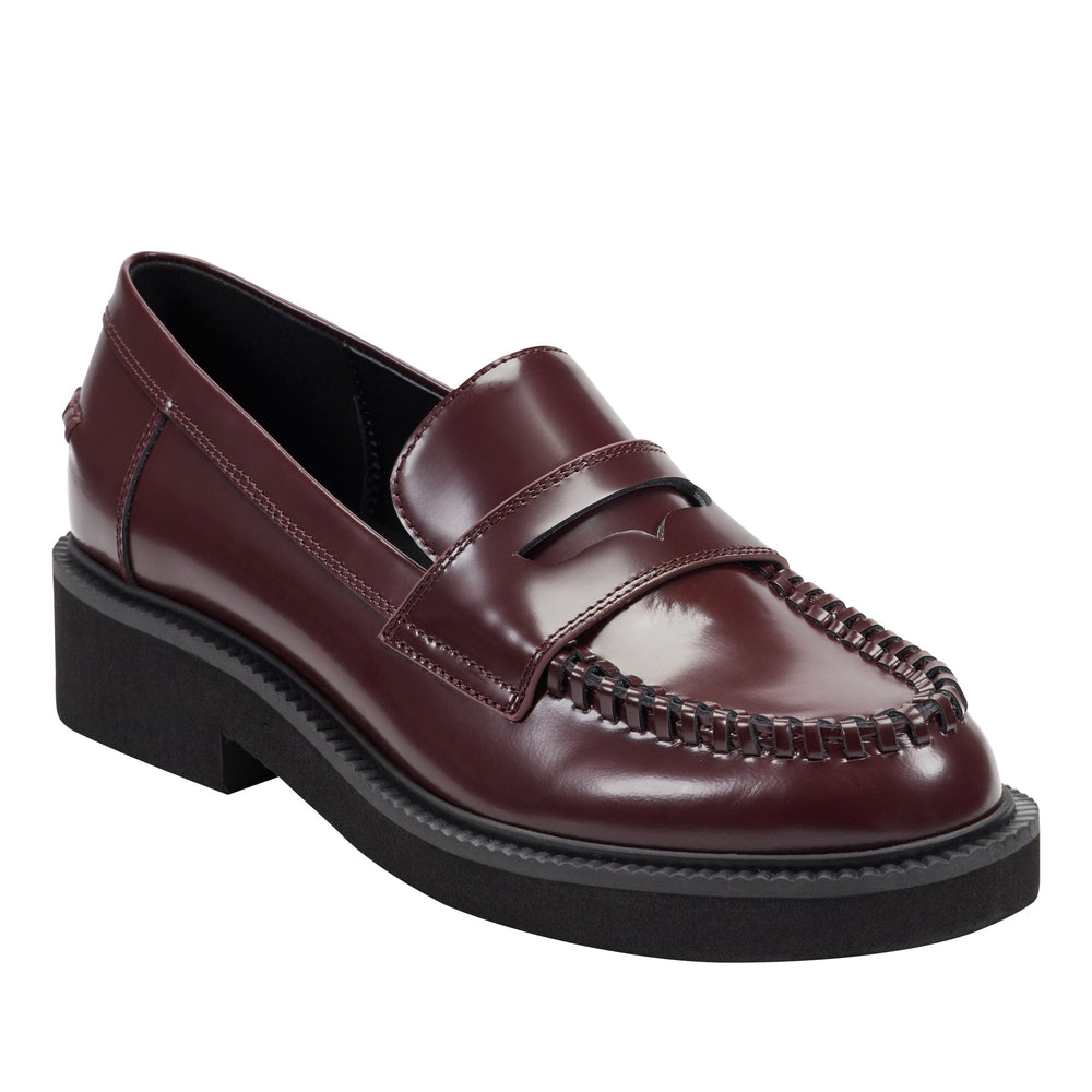 Dagman Casual Leather Loafer - Dark Red Leather / Marc Fisher Online