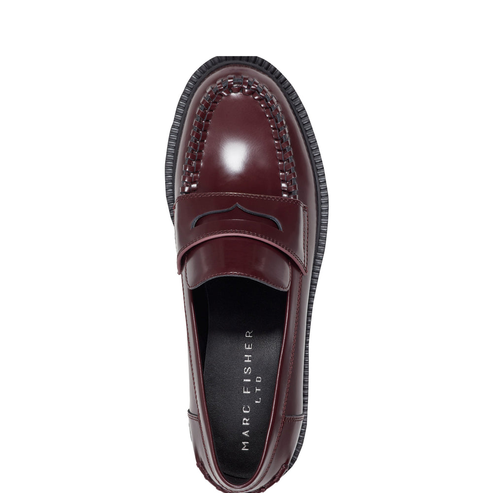 Dagman Casual Leather Loafer - Dark Red Leather / Marc Fisher Online