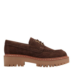 Nerida Lug Sole Leather Loafer - Brown Suede / Marc Fisher For Sale