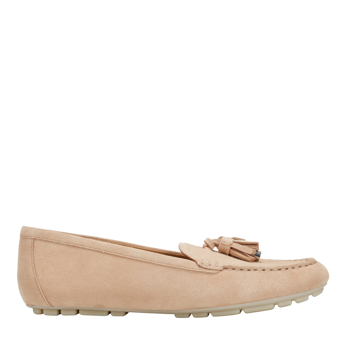 Layney Casual Tassle Leather Loafer - Natural Suede / Marc Fisher Outlet