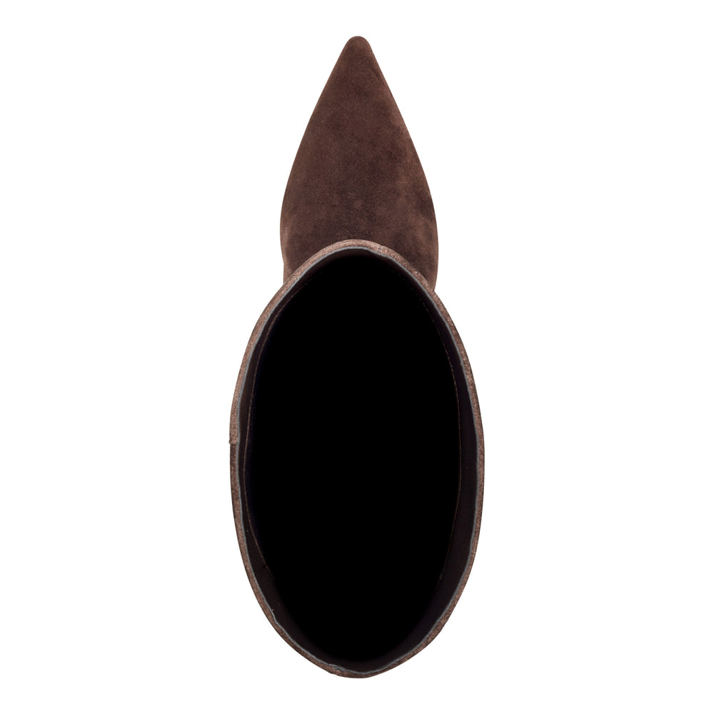 Esmee Leather Boot - Dark Brown Suede / Marc Fisher Online
