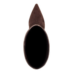 Esmee Leather Boot - Dark Brown Suede / Marc Fisher Online