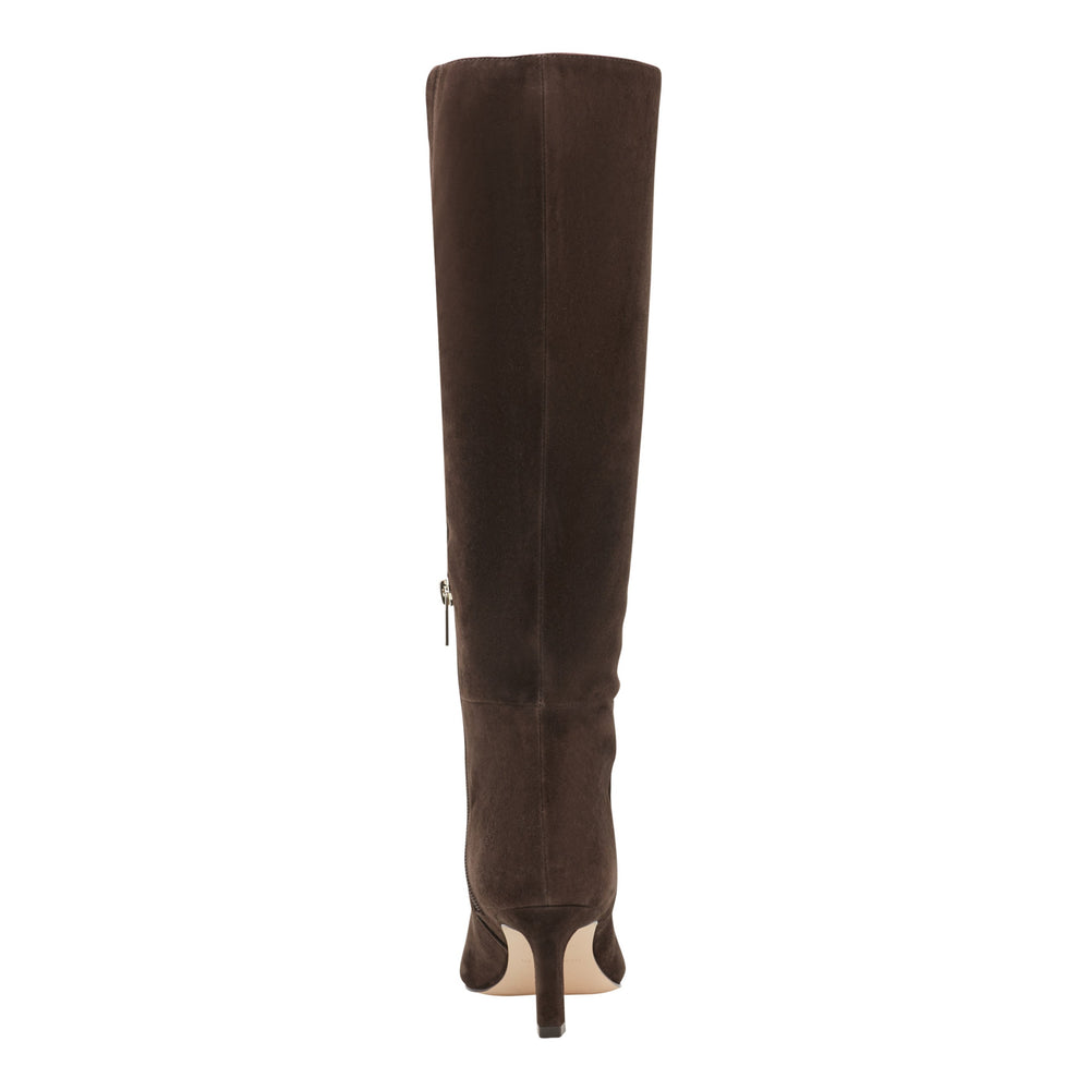Eva Leather Boot - Dark Brown Suede / Marc Fisher US