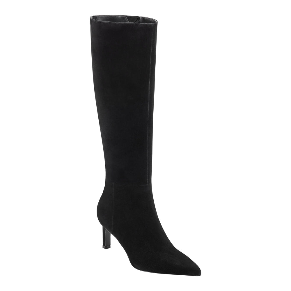 Eva Leather Boot - Black Suede / Marc Fisher Discount