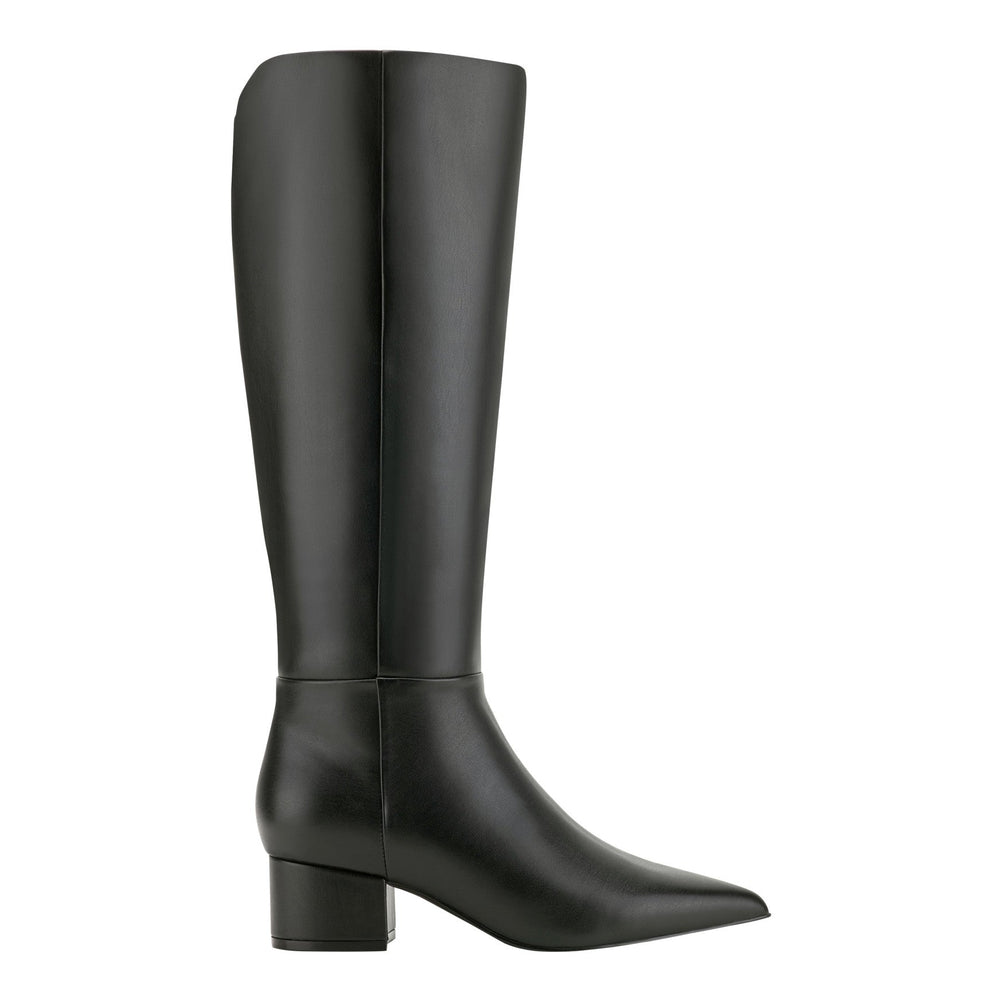 Gradia Wide Calf Block Heel Boot - Black / Marc Fisher For Sale