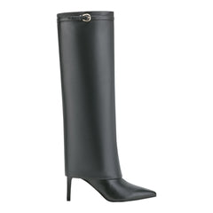 Naples Leather Boot - Black Leather / Marc Fisher Outlet