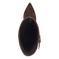 Naples Leather Boot - Dark Brown Suede / Marc Fisher US