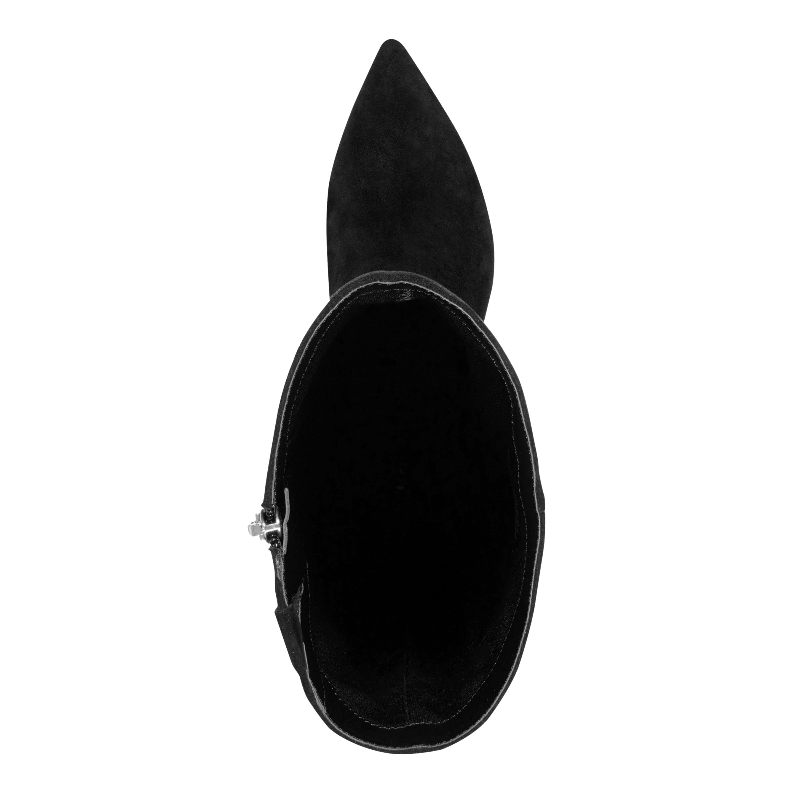 Lucinda Kitten Heel Leather Boot - Black Suede / Marc Fisher For Sale