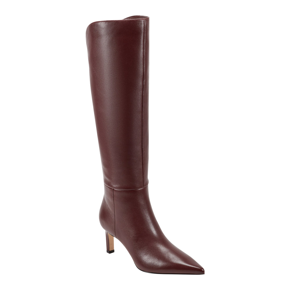 Esmee Leather Boot - Merlot Leather / Marc Fisher Outlet