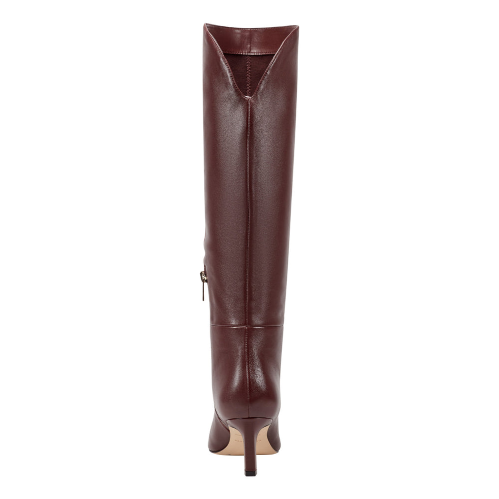 Esmee Leather Boot - Merlot Leather / Marc Fisher Outlet