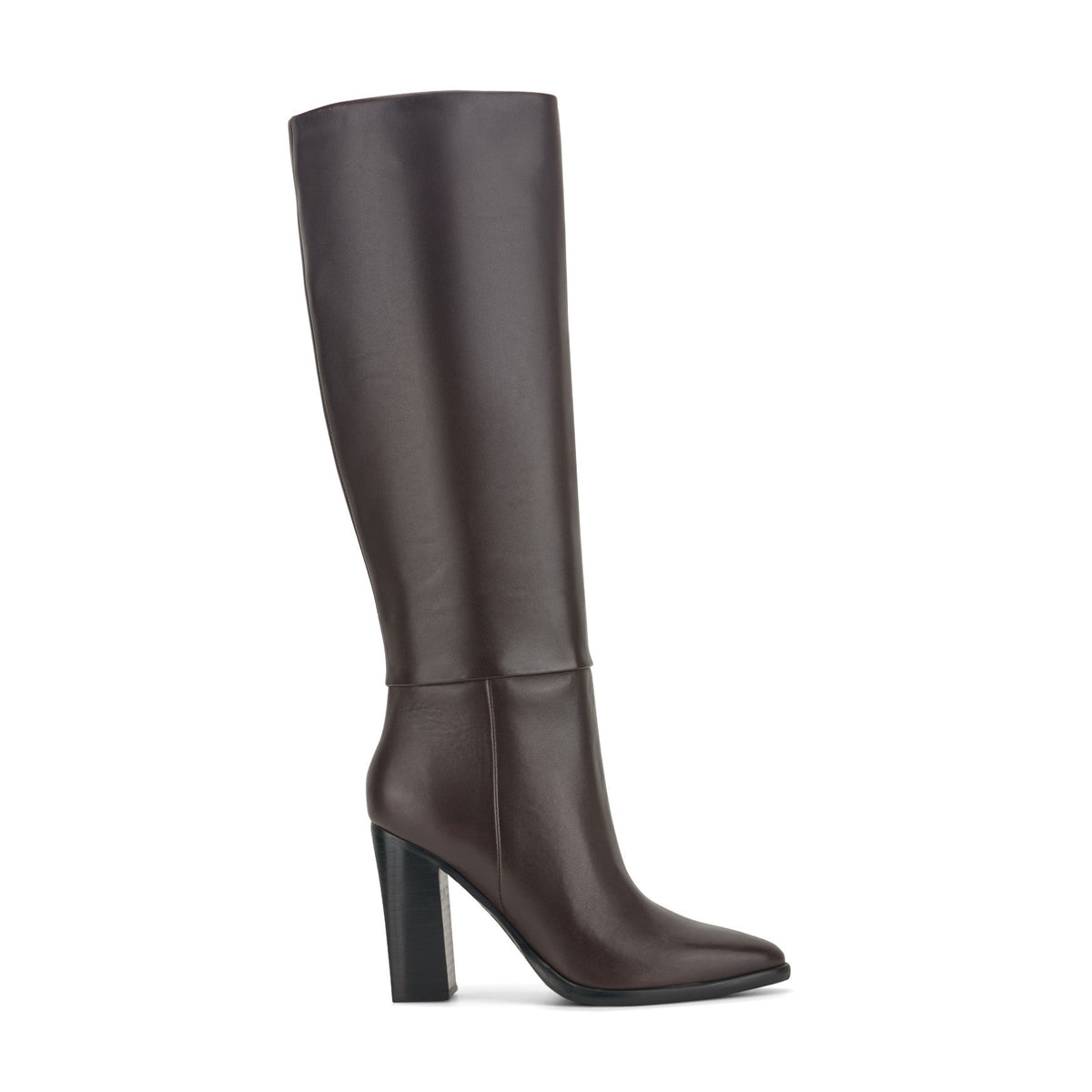 Lannie Dress Leather Boot - Dark Merlot Leather / Marc Fisher On Sale