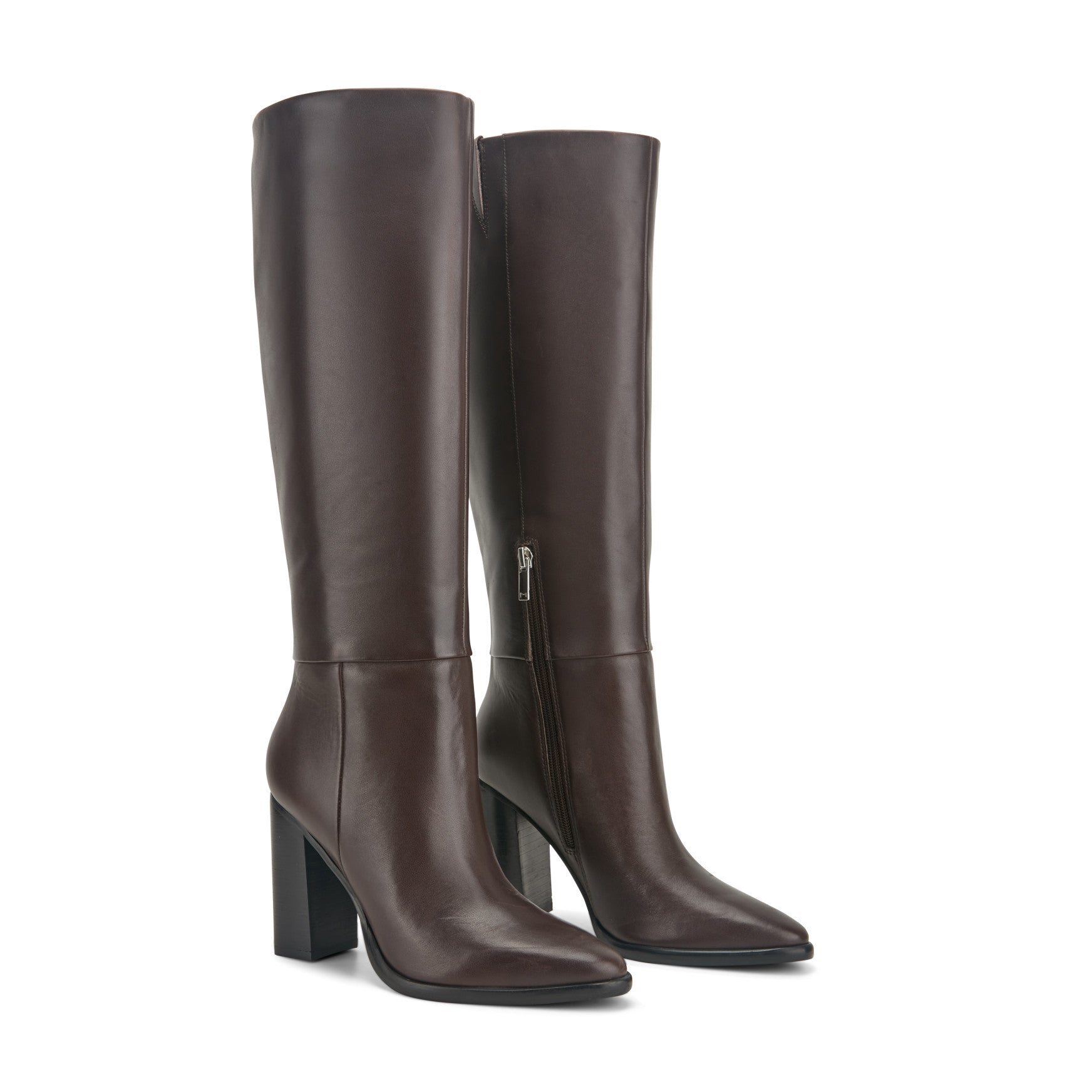 Lannie Dress Leather Boot - Dark Merlot Leather / Marc Fisher On Sale