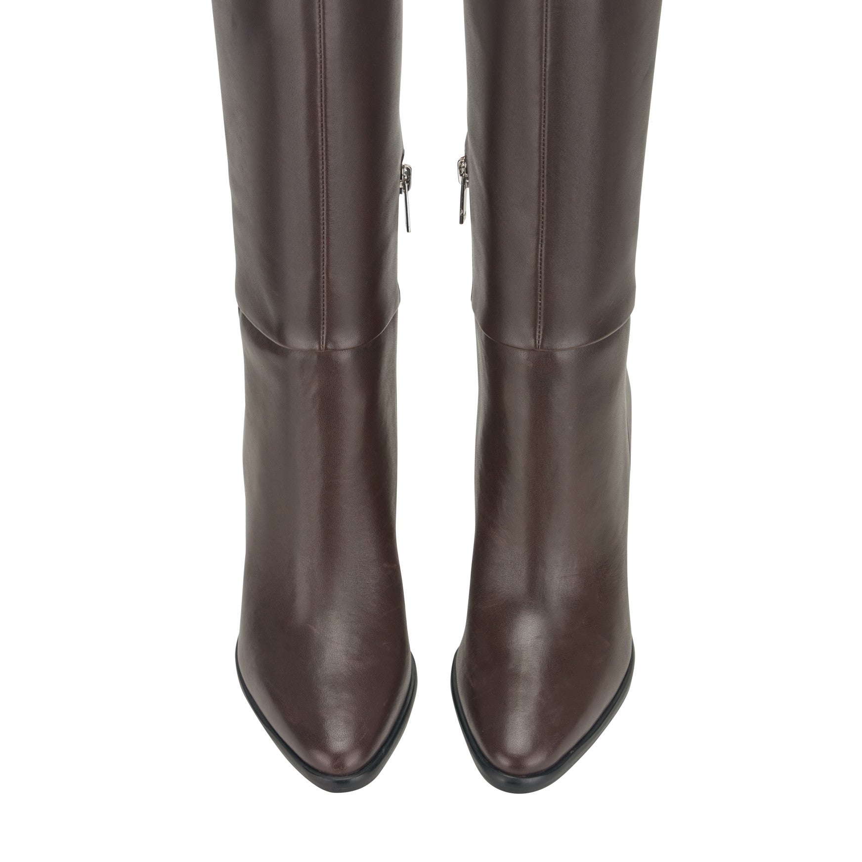 Lannie Dress Leather Boot - Dark Merlot Leather / Marc Fisher On Sale