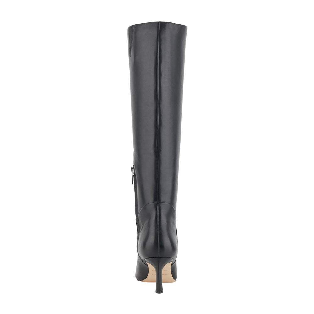 Sabrina Leather Boot - Black Leather / Marc Fisher Discount
