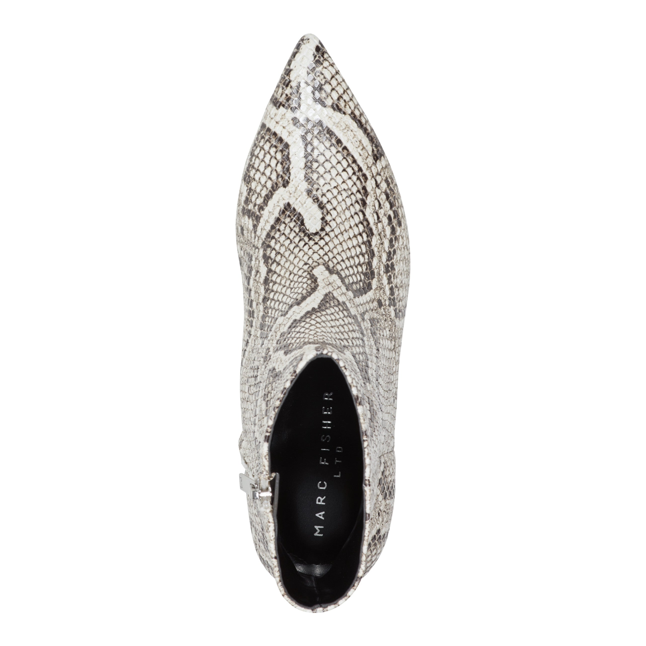 Itzia Ankle Leather Bootie - Snake Printed Leather / Marc Fisher Sale
