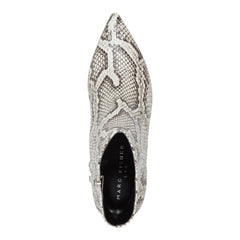 Itzia Ankle Leather Bootie - Snake Printed Leather / Marc Fisher Sale