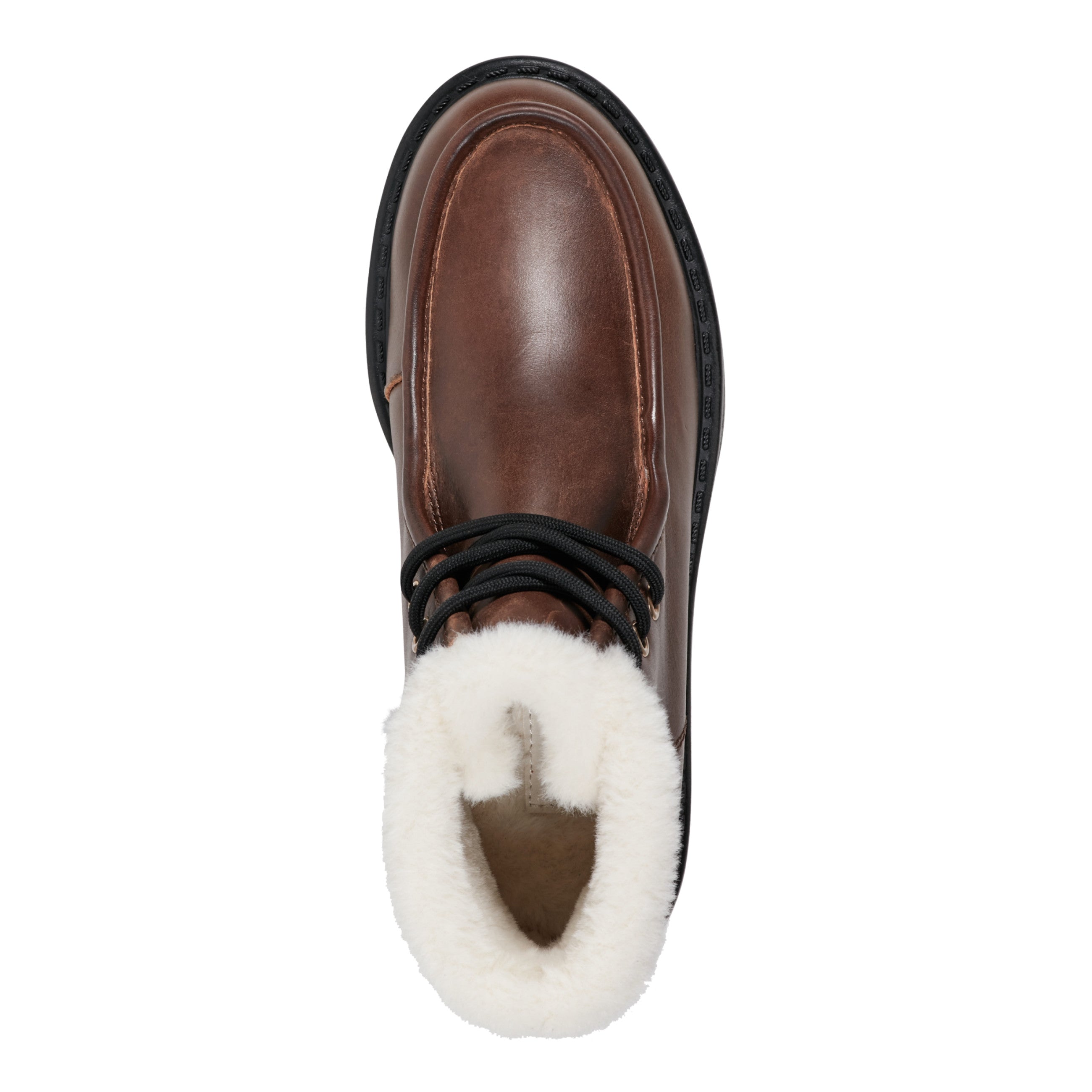 Percy Lug Sole Bootie - Dark Brown Leather / Marc Fisher Outlet