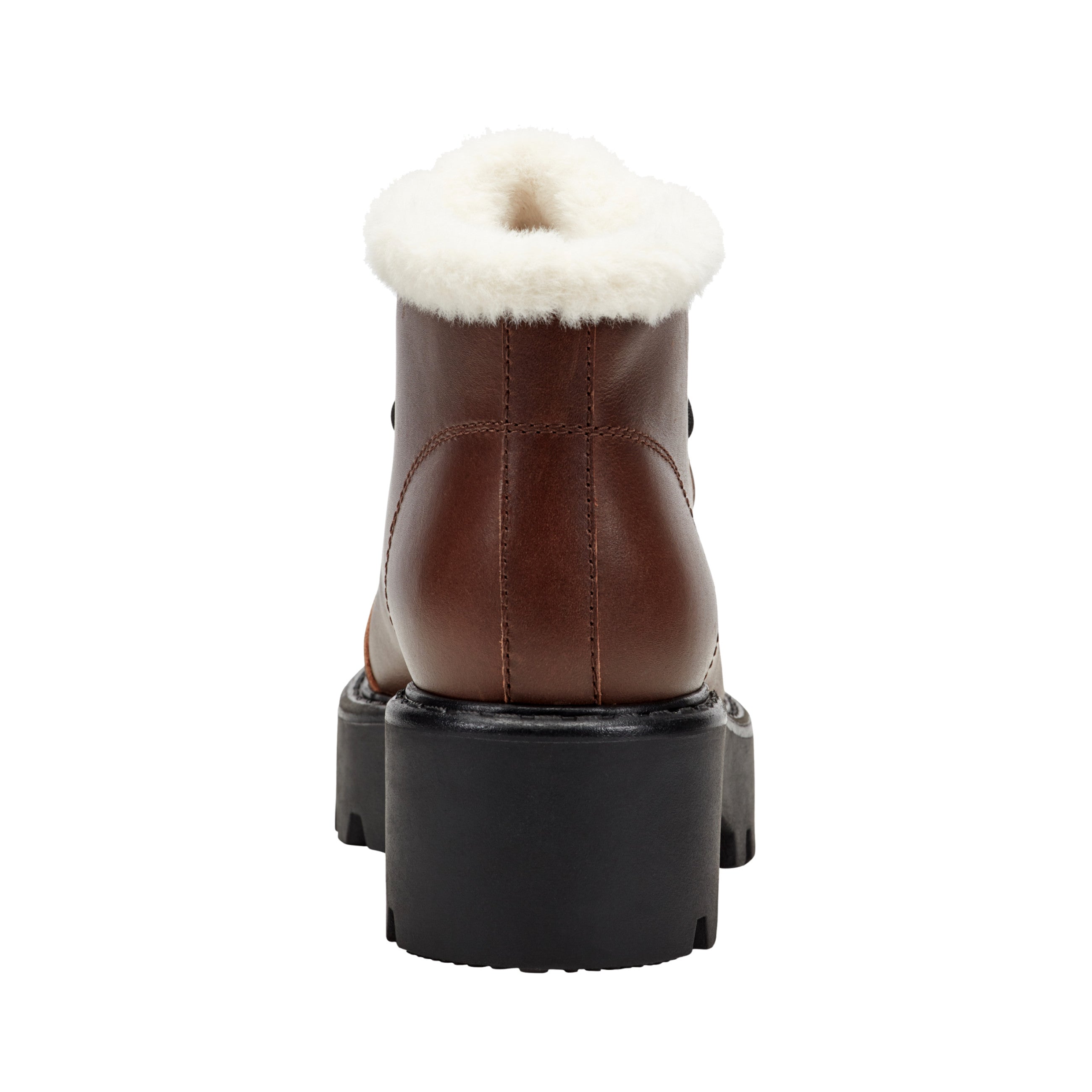 Percy Lug Sole Bootie - Dark Brown Leather / Marc Fisher Outlet