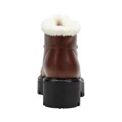 Percy Lug Sole Bootie - Dark Brown Leather / Marc Fisher Outlet