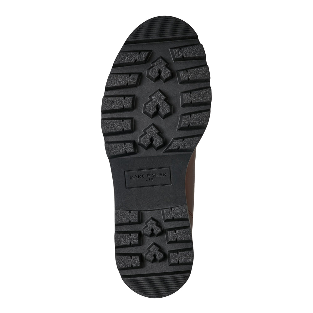 Percy Lug Sole Bootie - Dark Brown Leather / Marc Fisher Outlet