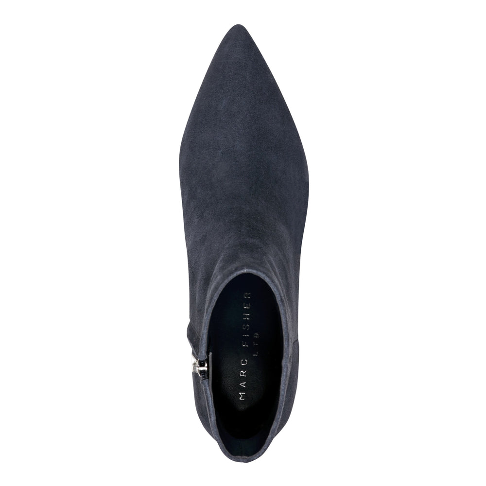 Itzia Ankle Leather Bootie - Navy Suede / Marc Fisher US