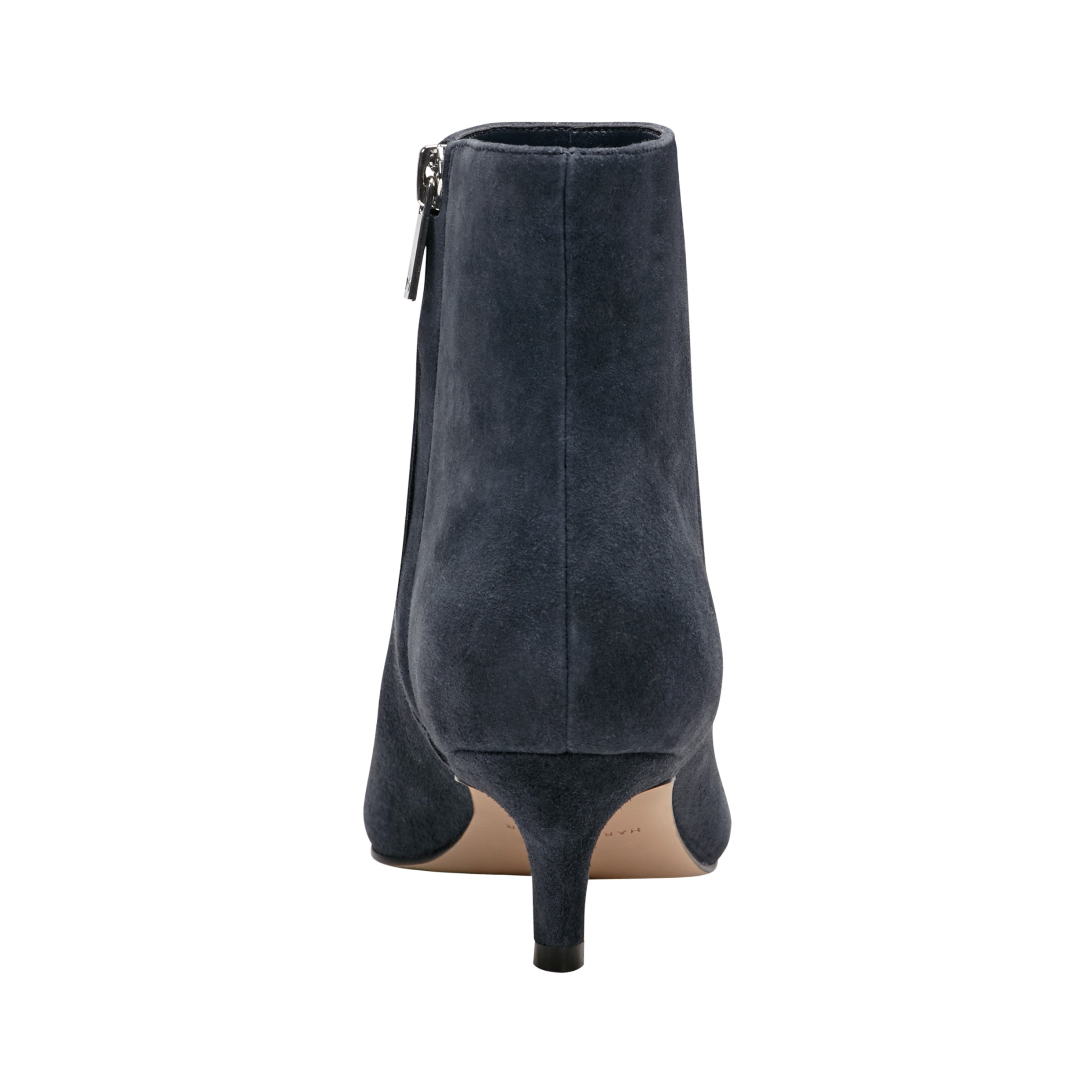 Itzia Ankle Leather Bootie - Navy Suede / Marc Fisher US