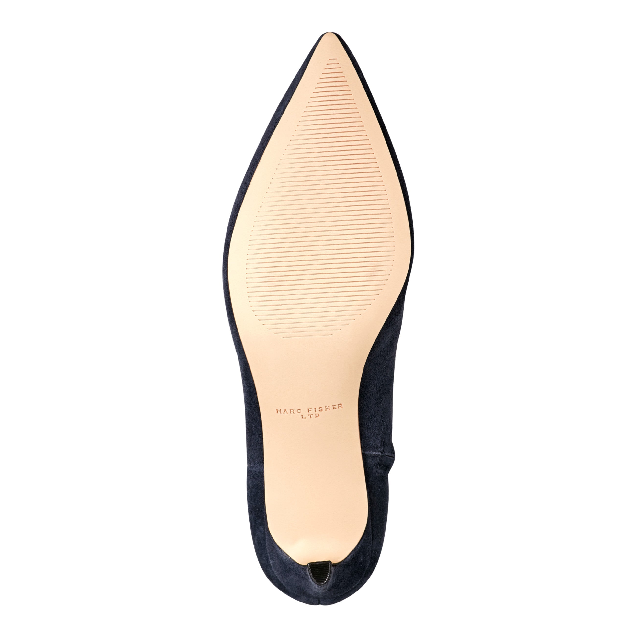 Itzia Ankle Leather Bootie - Navy Suede / Marc Fisher US