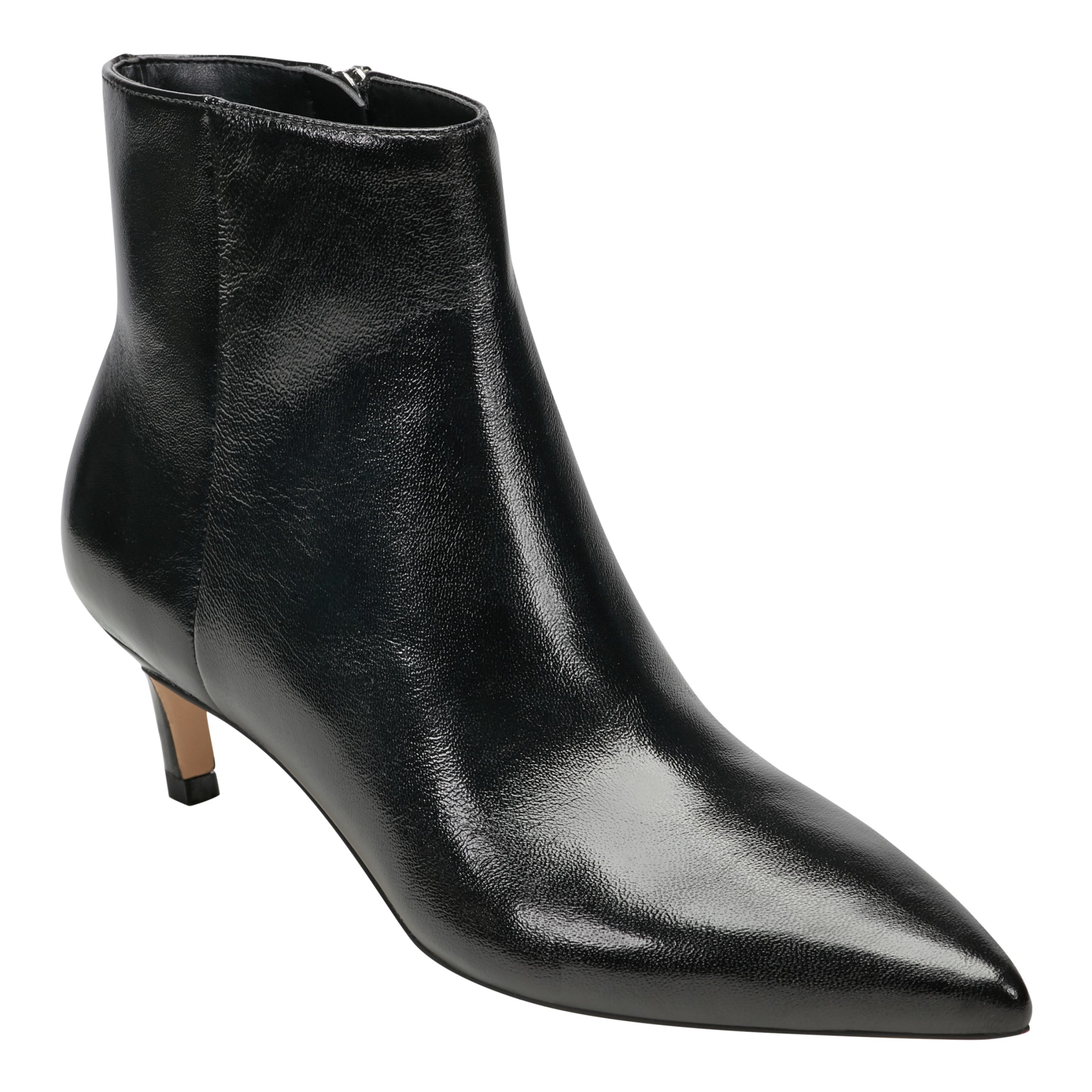 Itzia Ankle Leather Bootie - Black Leather / Marc Fisher On Sale