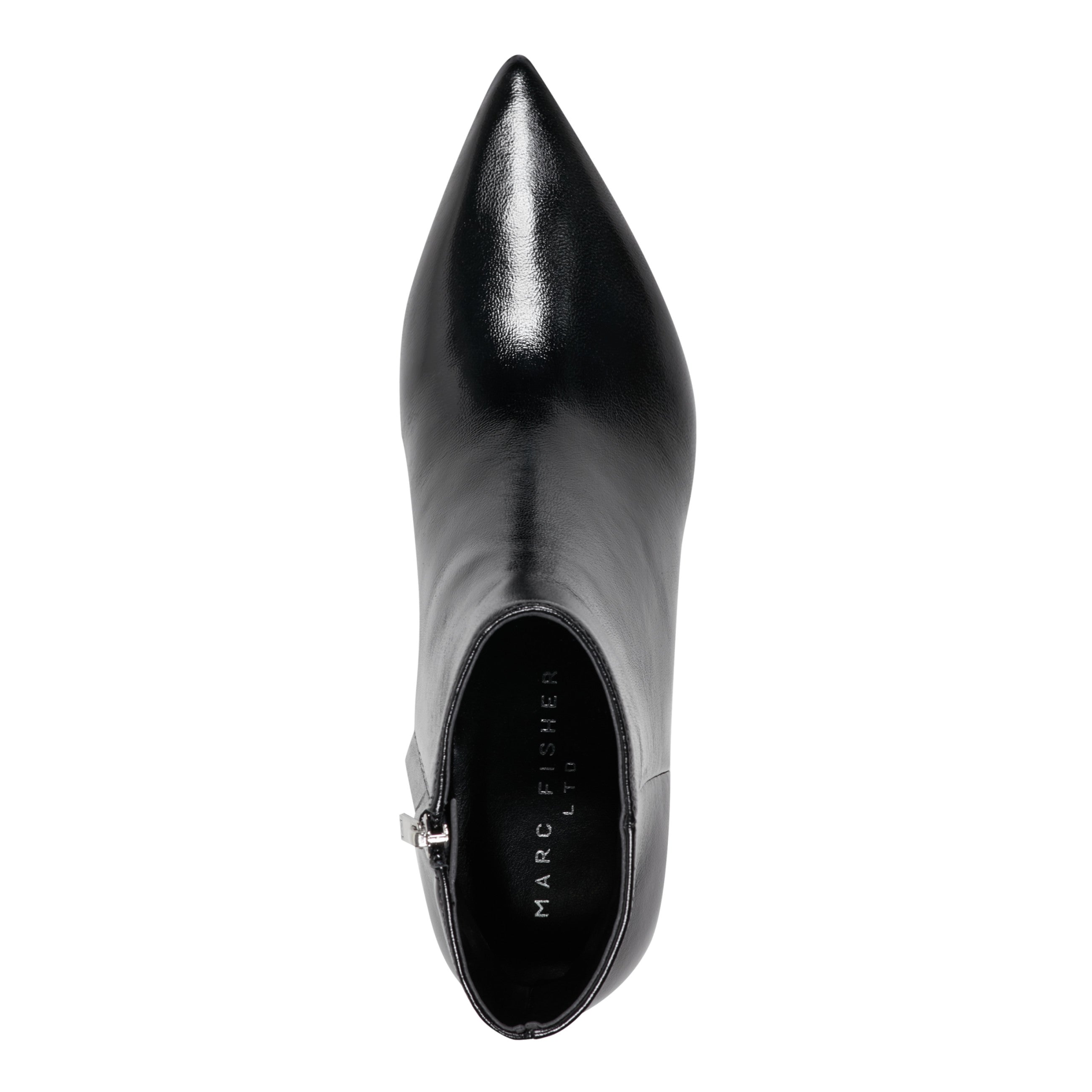 Itzia Ankle Leather Bootie - Black Leather / Marc Fisher On Sale