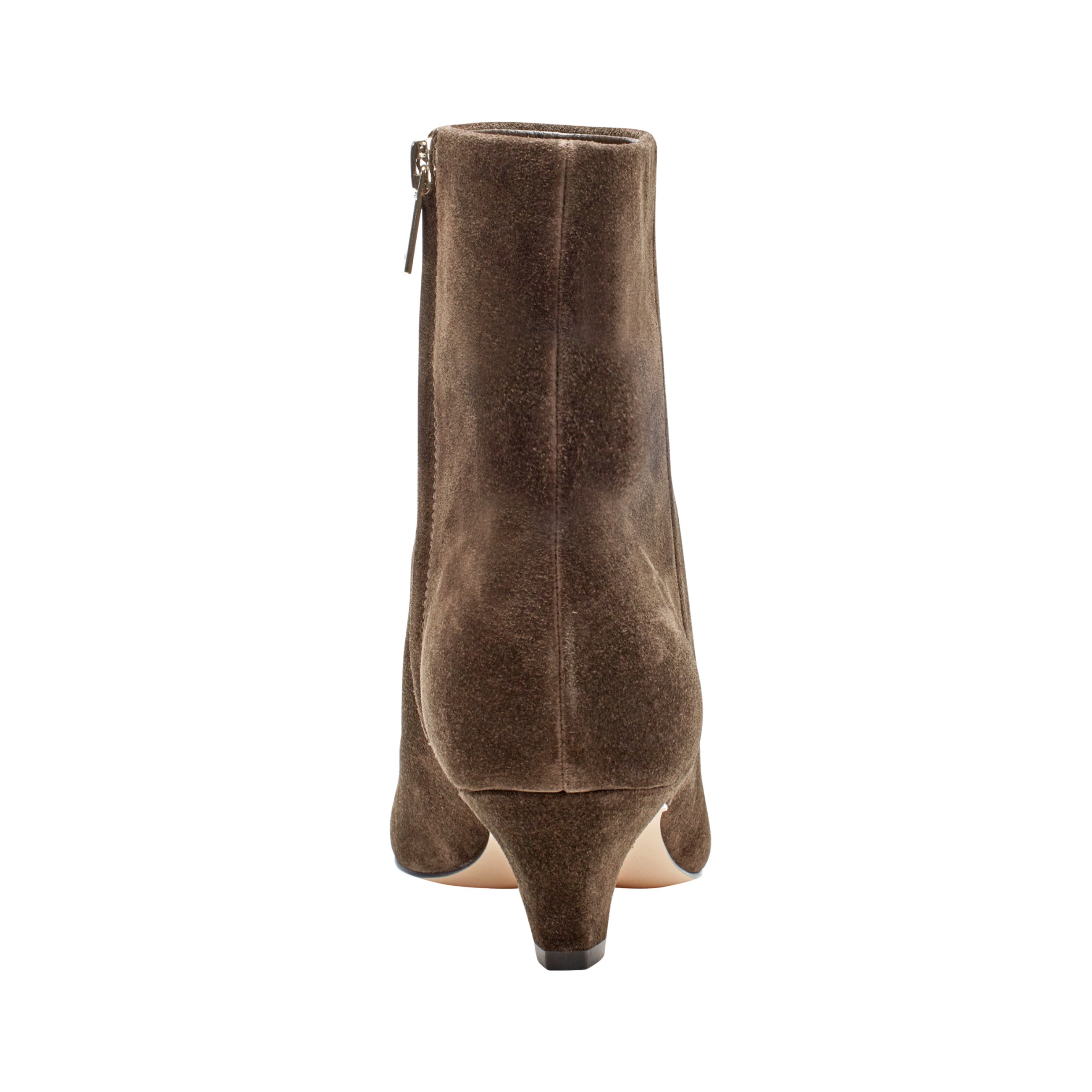 Danai Kitten Heel Leather Ankle Bootie - Dark Brown Suede / Marc Fisher Discount