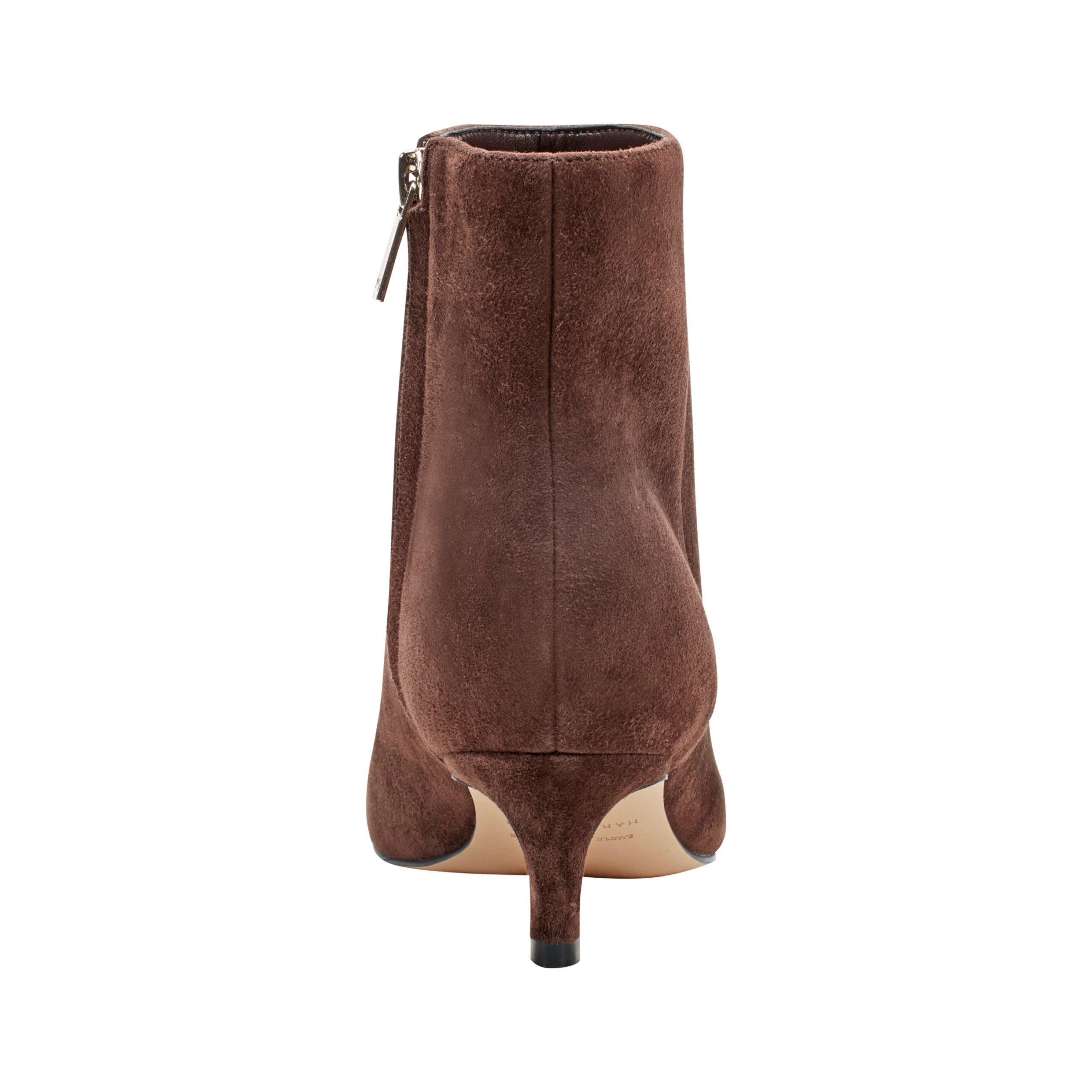 Itzia Ankle Leather Bootie - Dark Brown Suede / Marc Fisher For Sale