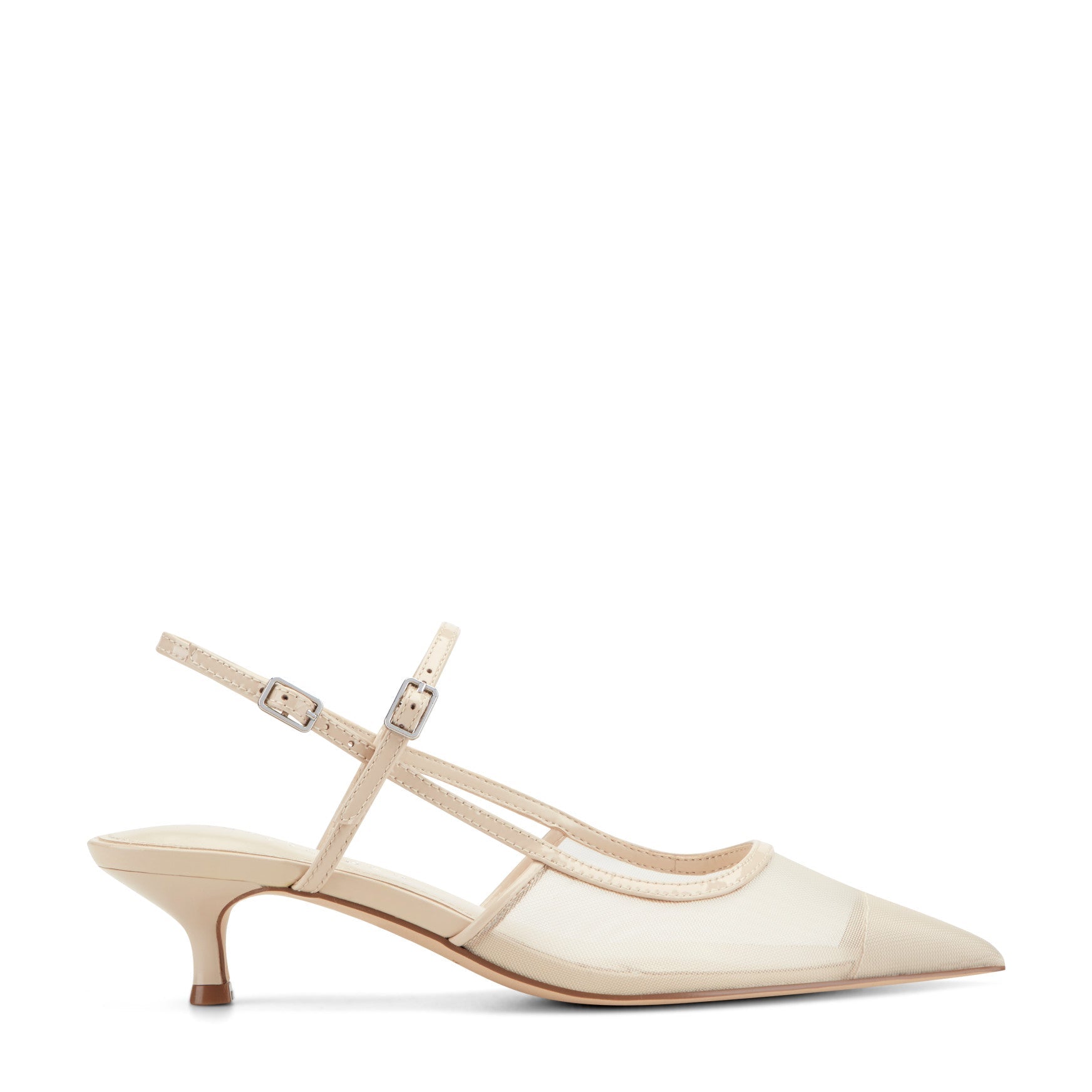 Ceddy Kitten Heel Slingback Pump - White Mesh / Marc Fisher Discount