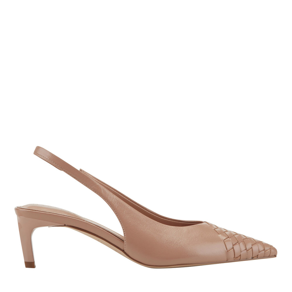 Rilly Leather Slingback Pump - Natural Leather / Marc Fisher For Sale