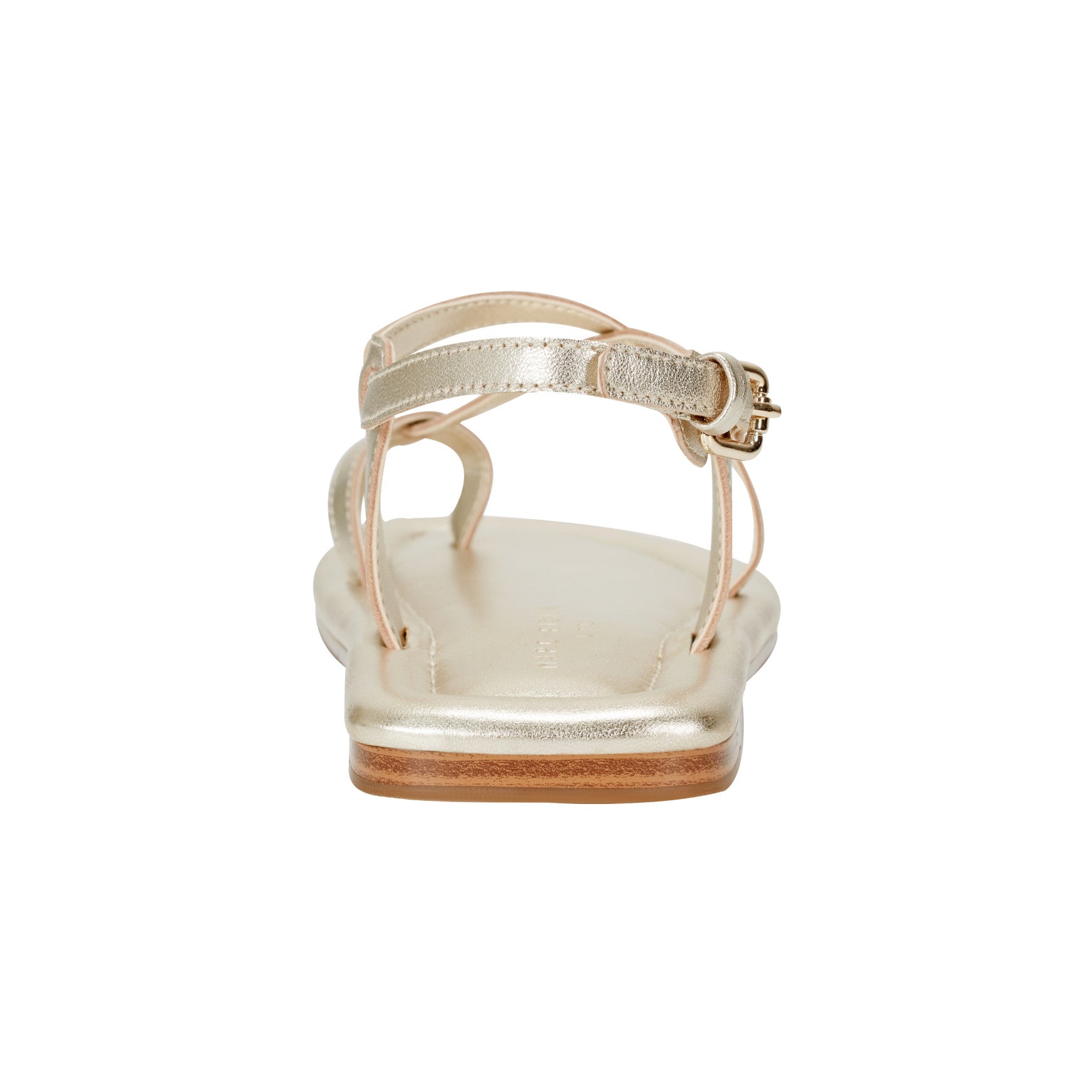 Gerty Strappy Leather Flat Sandal - Gold Leather / Marc Fisher Online