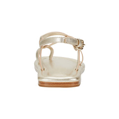 Gerty Strappy Leather Flat Sandal - Gold Leather / Marc Fisher Online