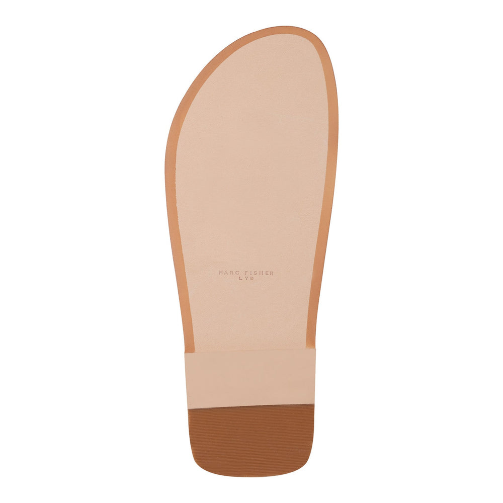 Gerty Strappy Leather Flat Sandal - Chic Cream Leather / Marc Fisher For Sale
