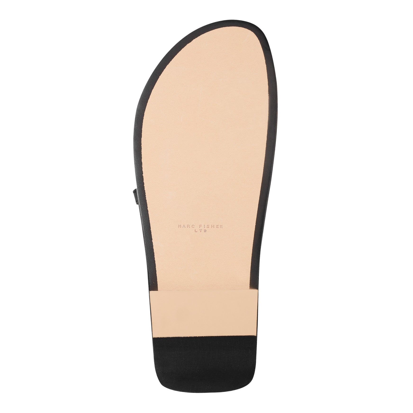 Gerty Strappy Leather Flat Sandal - Black Leather / Marc Fisher Sale