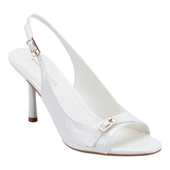 Paza Peep Toe Pump - White Patent / Marc Fisher Outlet