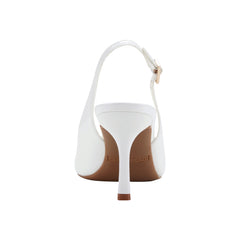 Paza Peep Toe Pump - White Patent / Marc Fisher Outlet