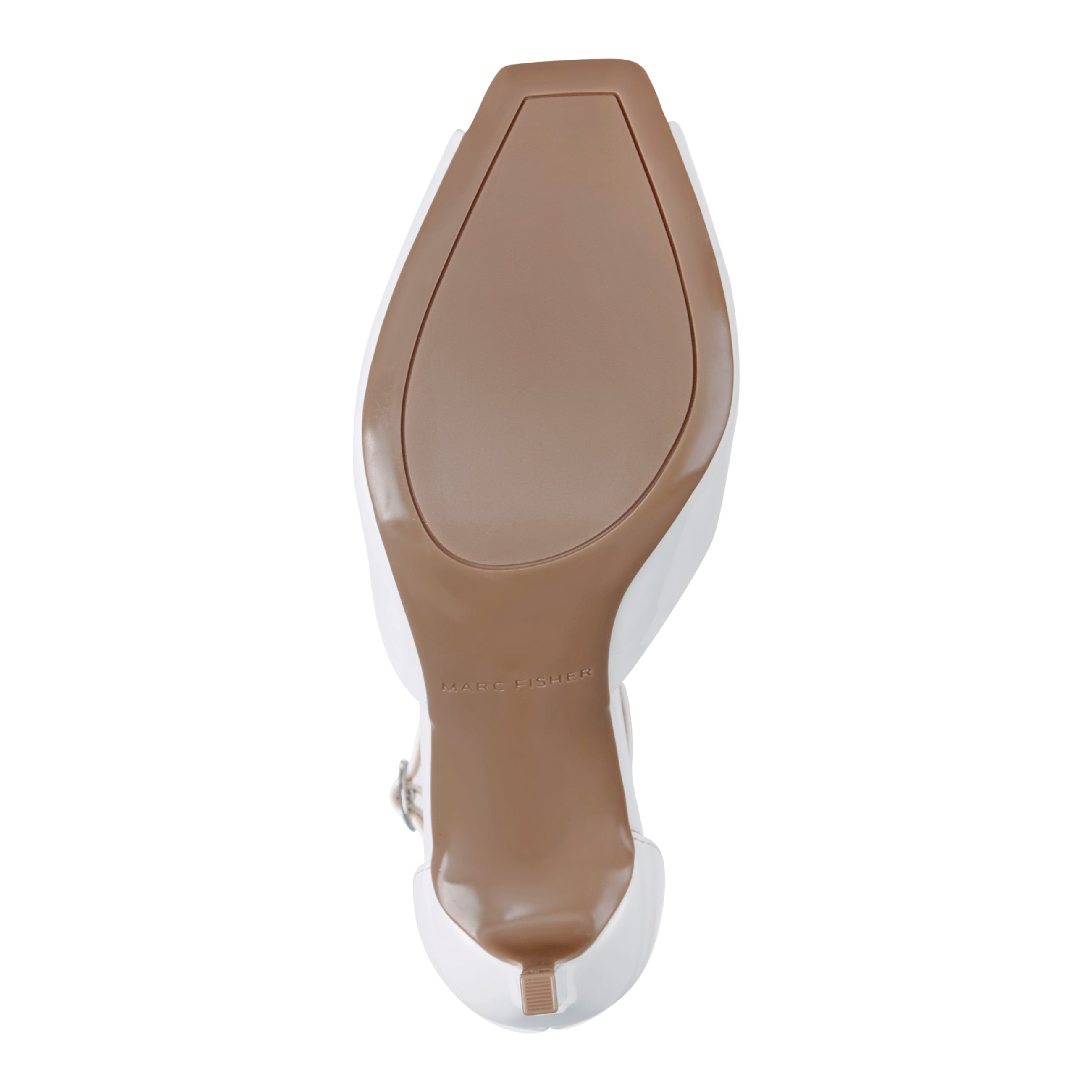 Veni Peep Toe Pump - White Patent / Marc Fisher On Sale