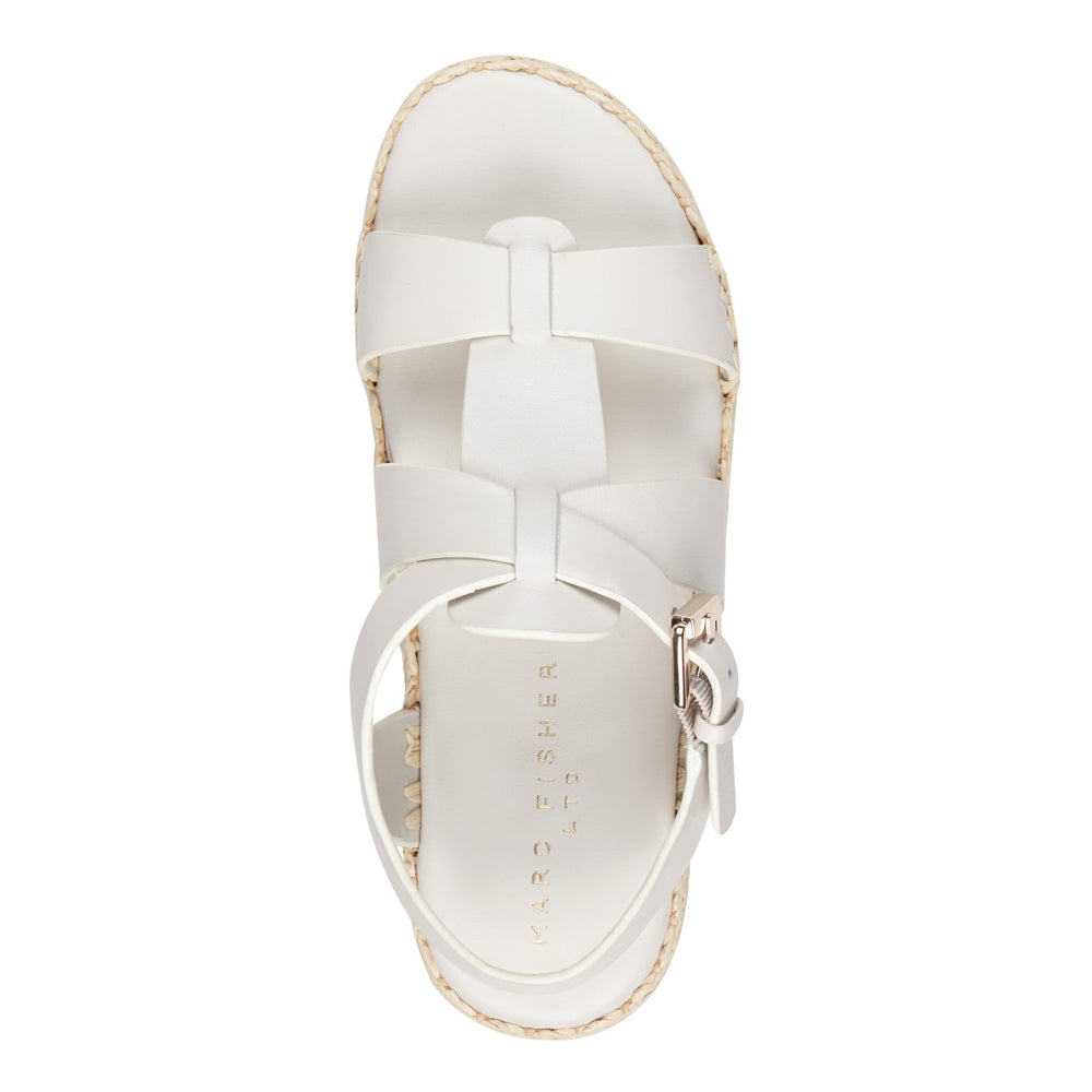 Elissa Espadrille Sandal - Chic Cream Leather / Marc Fisher Online