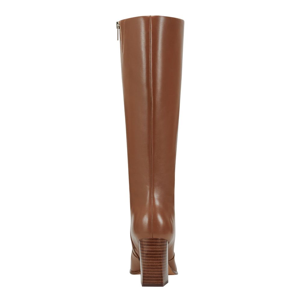 Dreeam Block Heeled Leather Boot - Tan Leather / Marc Fisher Discount