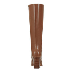 Dreeam Block Heeled Leather Boot - Tan Leather / Marc Fisher Discount