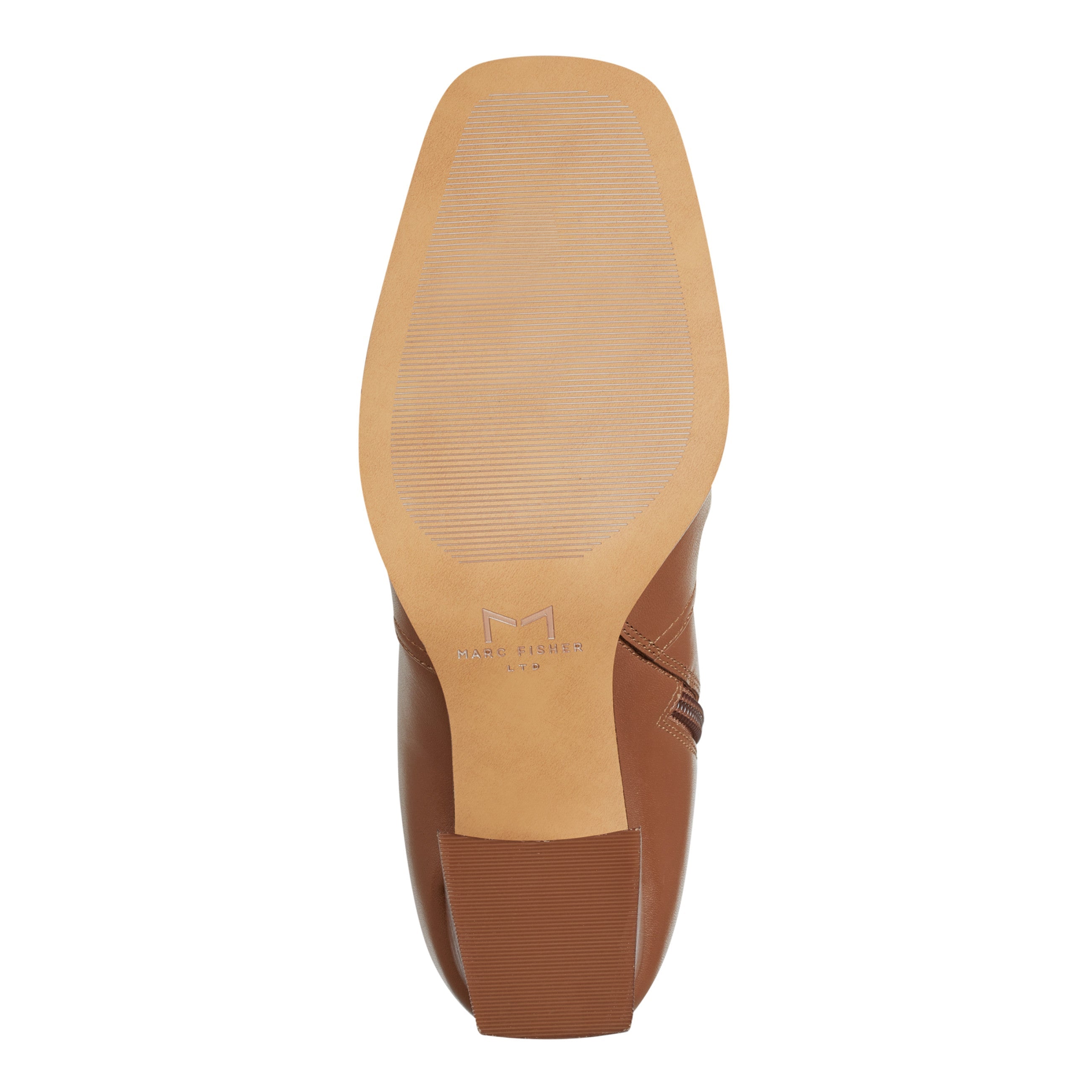 Dreeam Block Heeled Leather Boot - Tan Leather / Marc Fisher Discount
