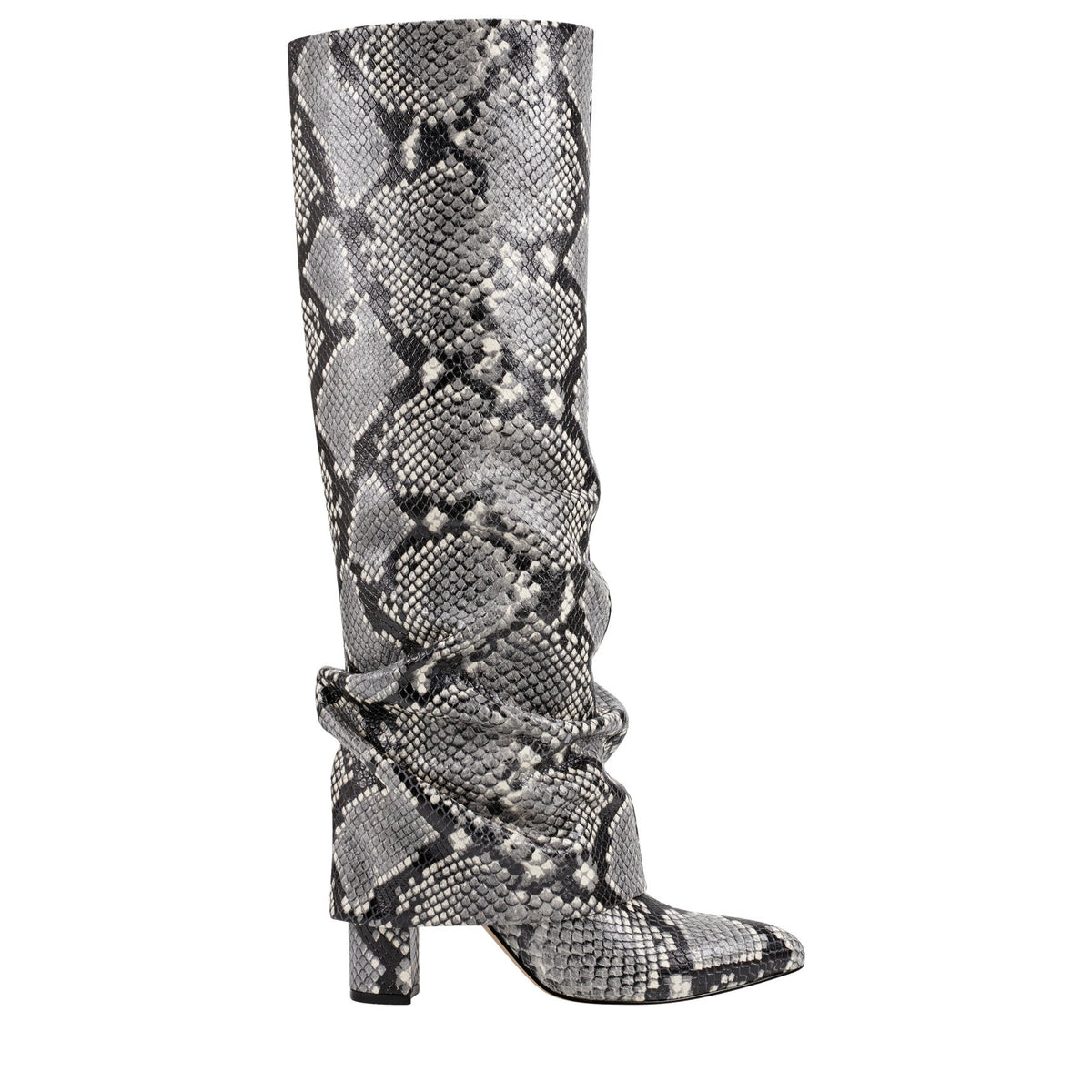 Lalita Foldover Dress Leather Boot - Snake Print / Marc Fisher On Sale