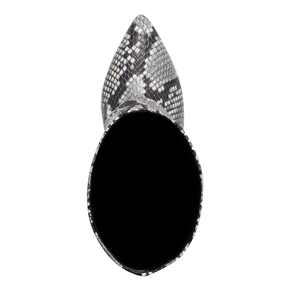 Lalita Foldover Dress Leather Boot - Snake Print / Marc Fisher On Sale