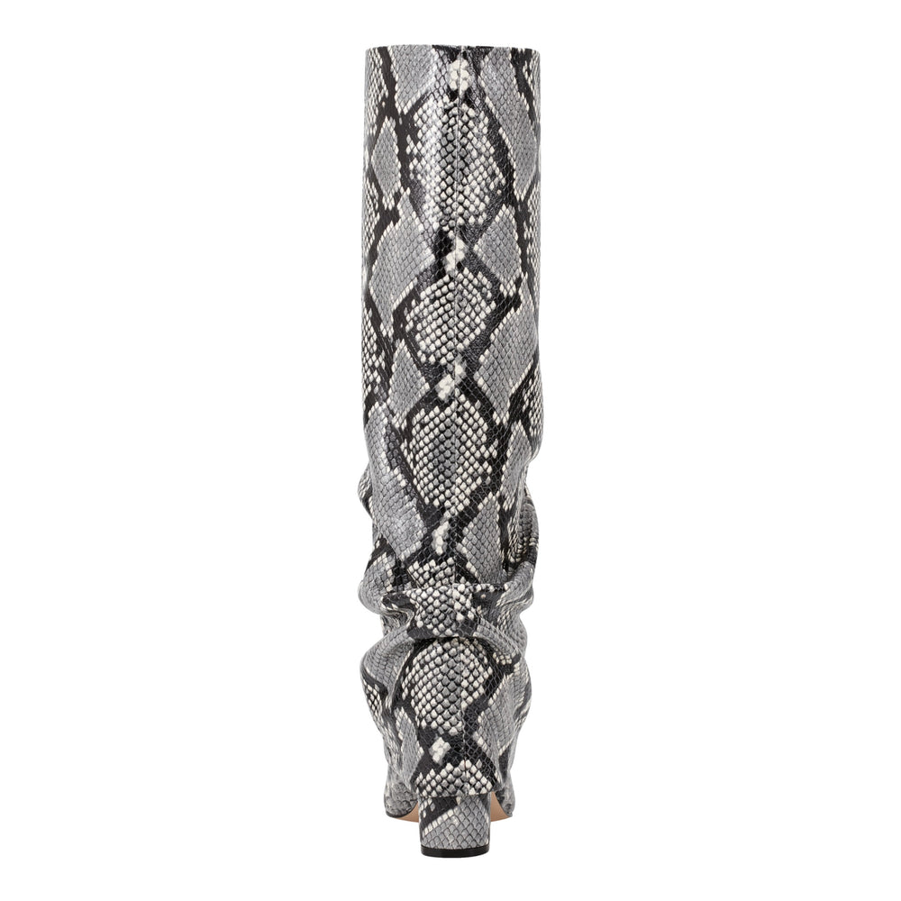 Lalita Foldover Dress Leather Boot - Snake Print / Marc Fisher On Sale