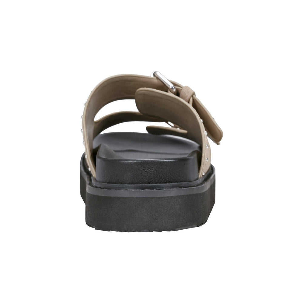 Agusta Studded Slide Sandal - Taupe Suede / Marc Fisher Online