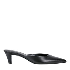 Rosa Heeled Mule - Black Leather / Marc Fisher US