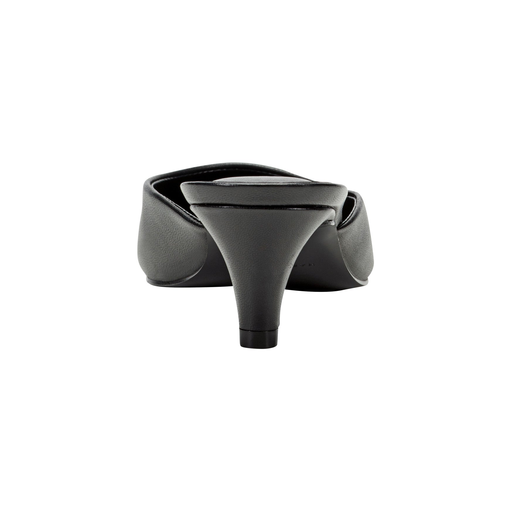 Rosa Heeled Mule - Black Leather / Marc Fisher US